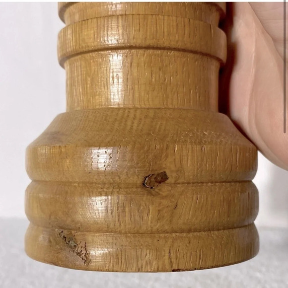 Vintage Wooden Handmade Candle  Holder - Picture 3 of 11